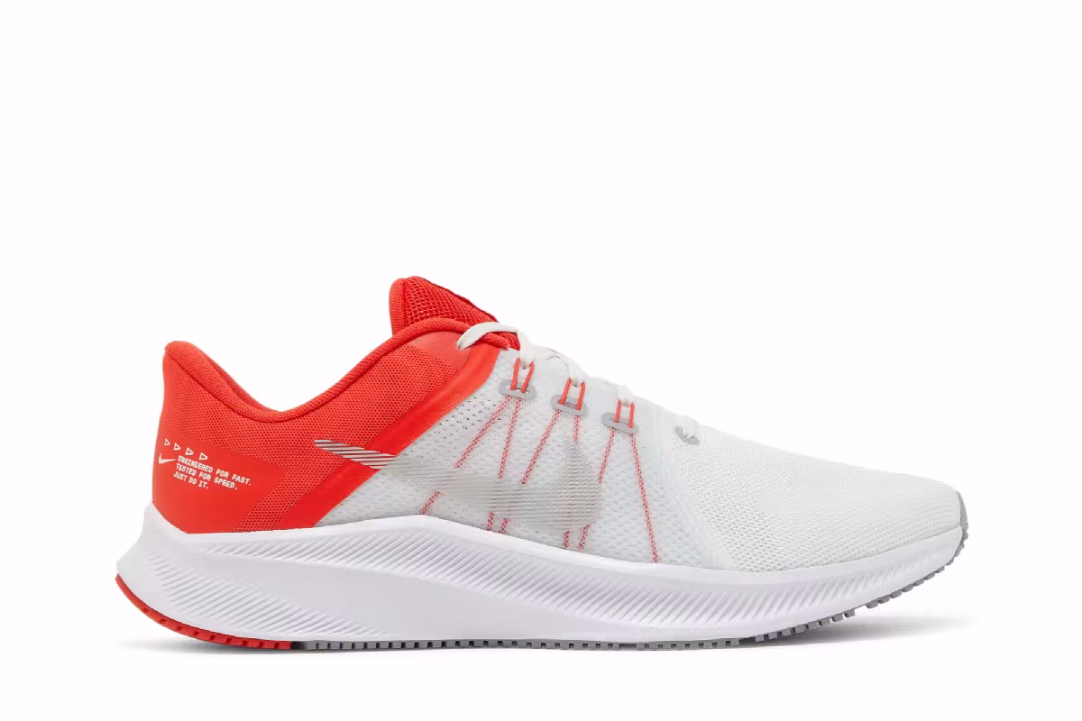 Nike Quest 4 White Chile Red, view 2