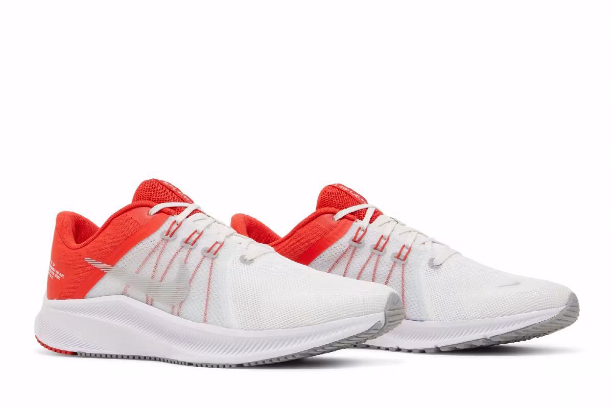 Nike Quest 4 White Chile Red, view 9