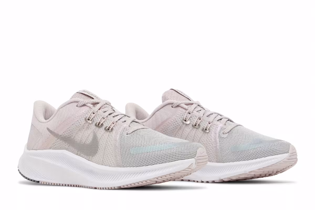 Nike Women's Quest 4 Premium Grey Fog Barely Rose, view 9