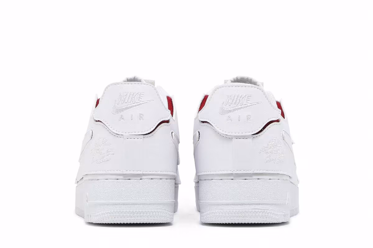 Nike Air Force 1/1 White Varsity Red, view 7