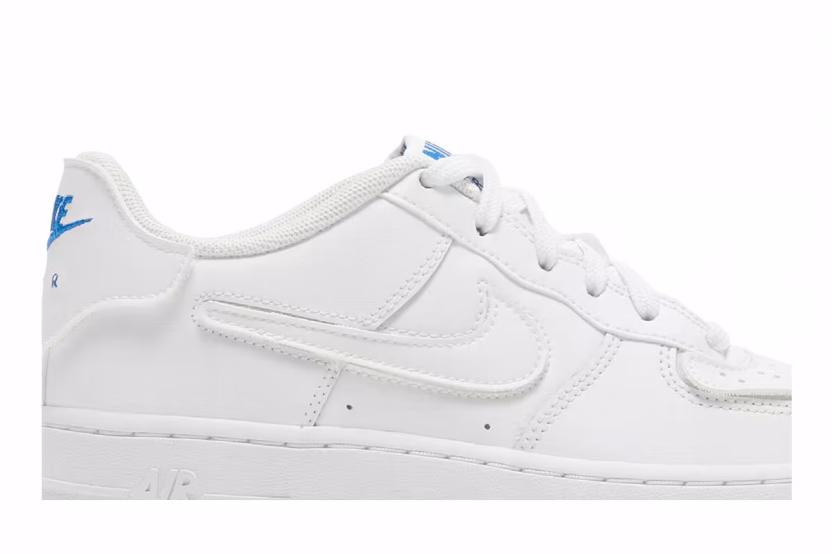 Nike Air Force 1/1 GS White Royal Blue, view 3