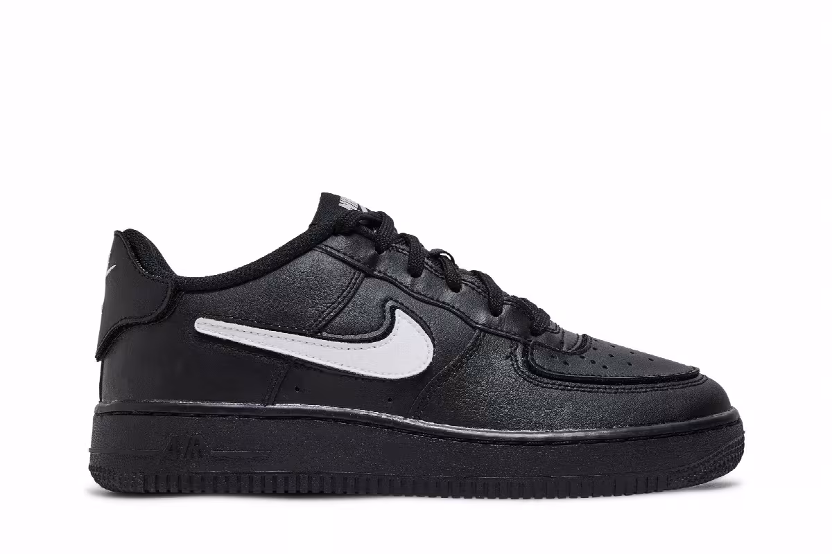 Nike Air Force 1/1 GS Black, view 2