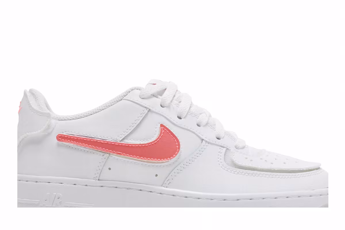 Nike Air Force 1/1 GS White Purple Pulse, view 3