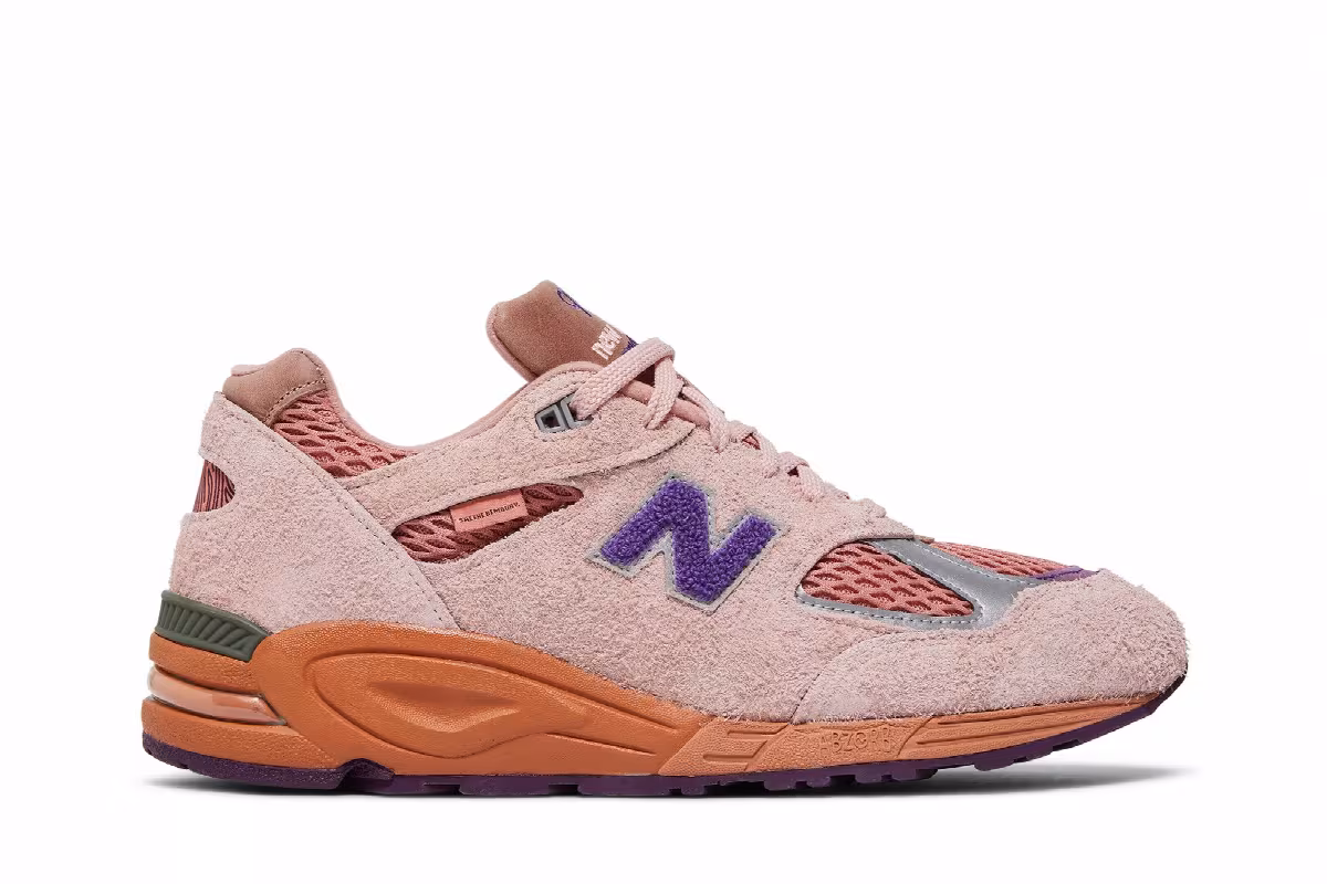 Salehe Bembury x New Balance 990v2 Made in USA Sand Be The Time, view 2