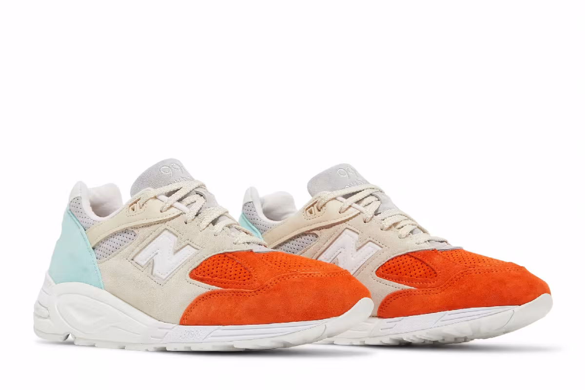 Kith x New Balance 990v2 Made in USA Cyclades, view 9