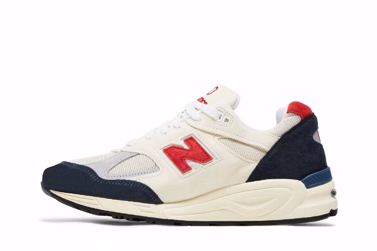 Teddy Santis x New Balance 990v2 Made in USA Navy Sea Salt, view 4