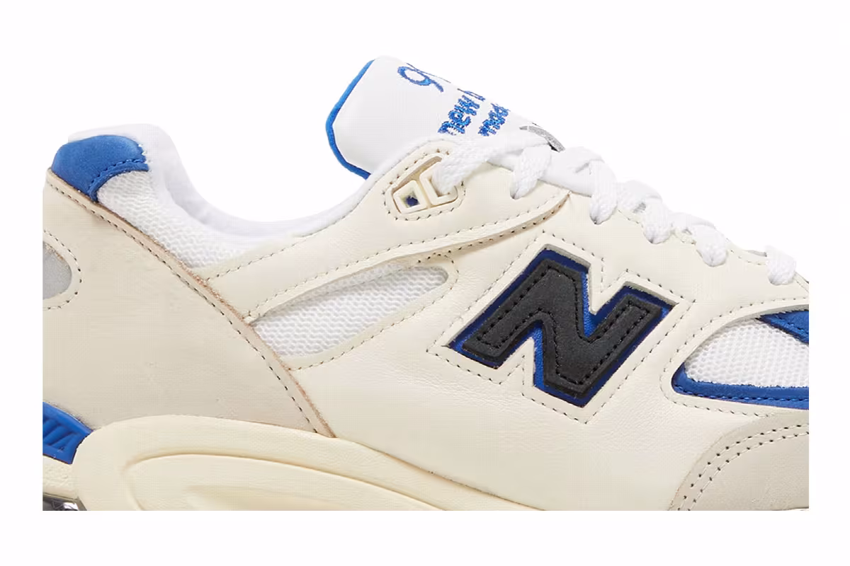 Teddy Santis x New Balance 990v2 Made in USA White Blue, view 3
