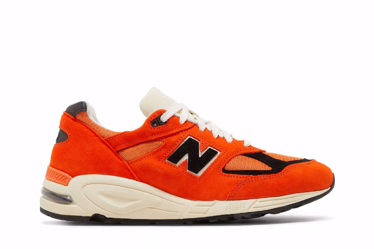 Teddy Santis x New Balance 990v2 Made in USA Marigold, view 2