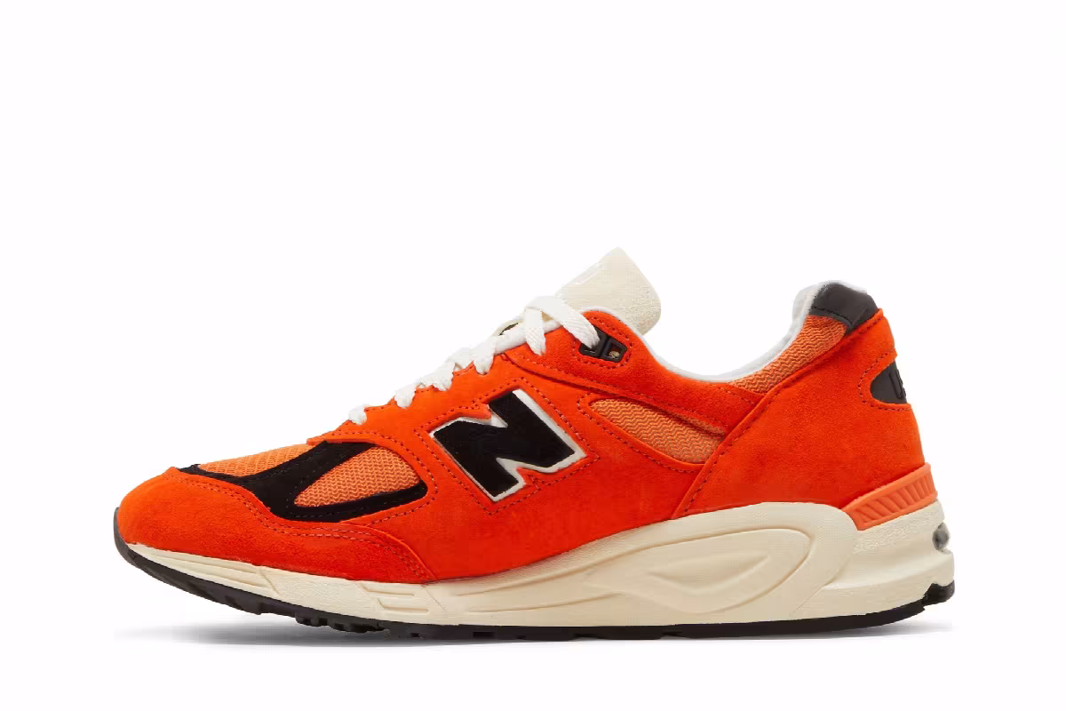 Teddy Santis x New Balance 990v2 Made in USA Marigold, view 4