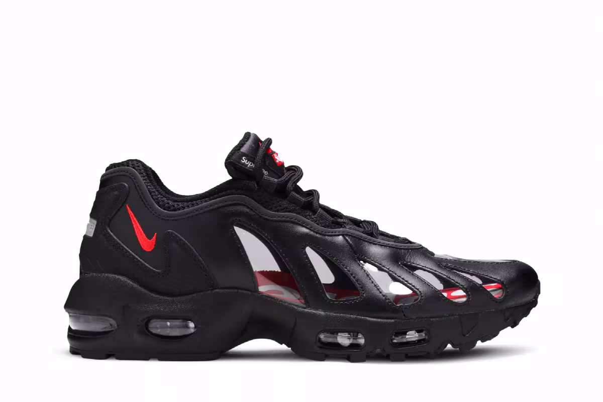 Supreme x Nike Air Max 96 Black, view 2