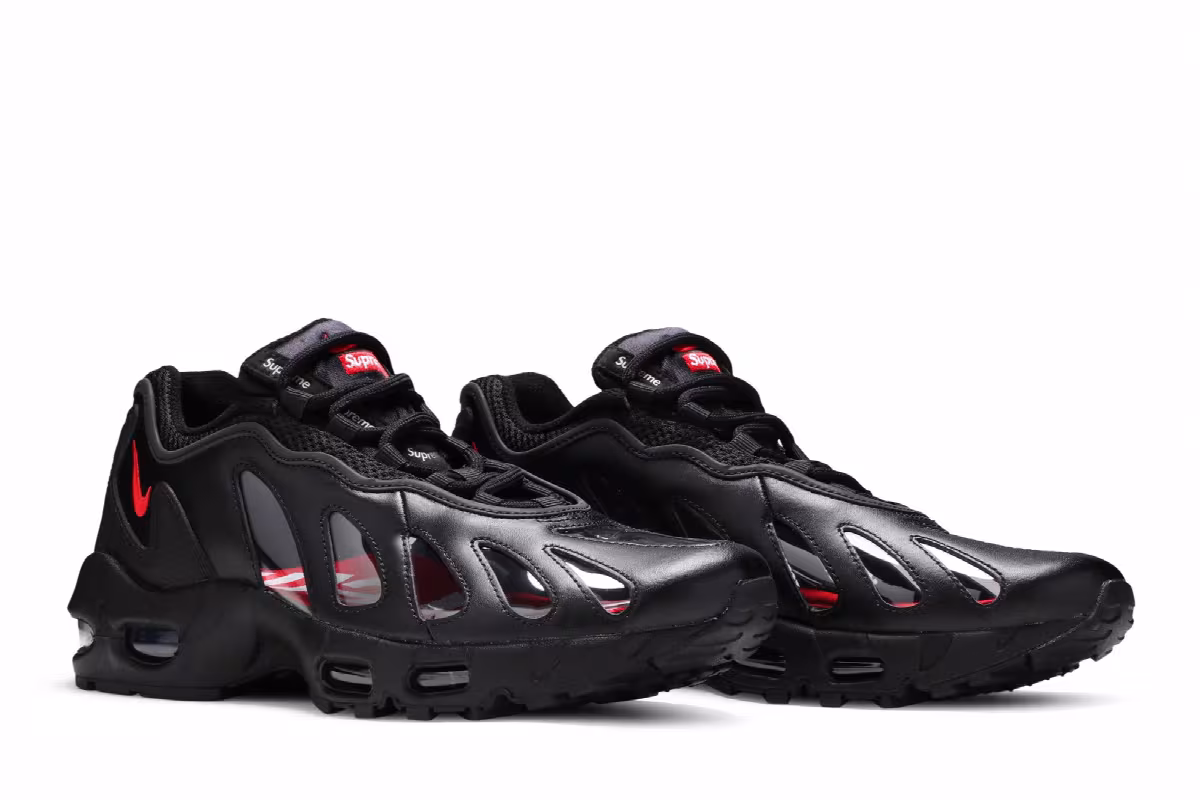 Supreme x Nike Air Max 96 Black, view 9