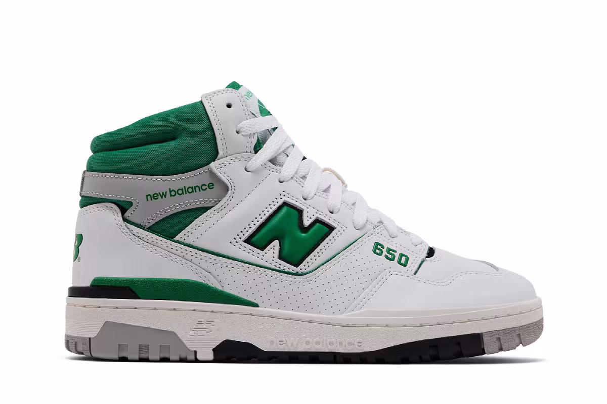 New Balance 650R White Green, view 2