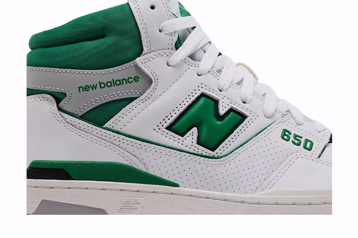 New Balance 650R White Green, view 3