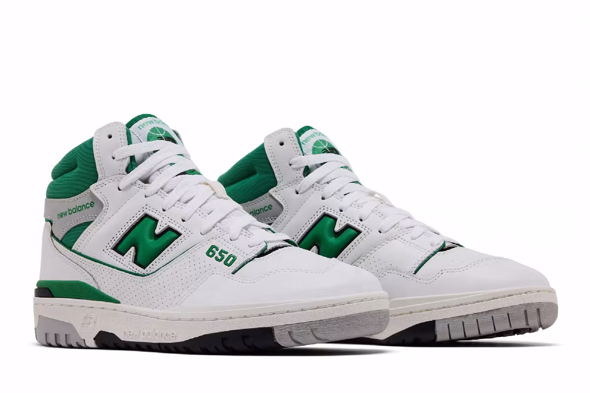 New Balance 650R White Green, view 9