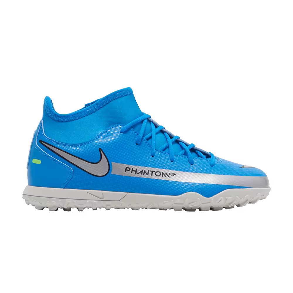 Nike Phantom GT Club DF TF GS Photo Blue Metallic Silver