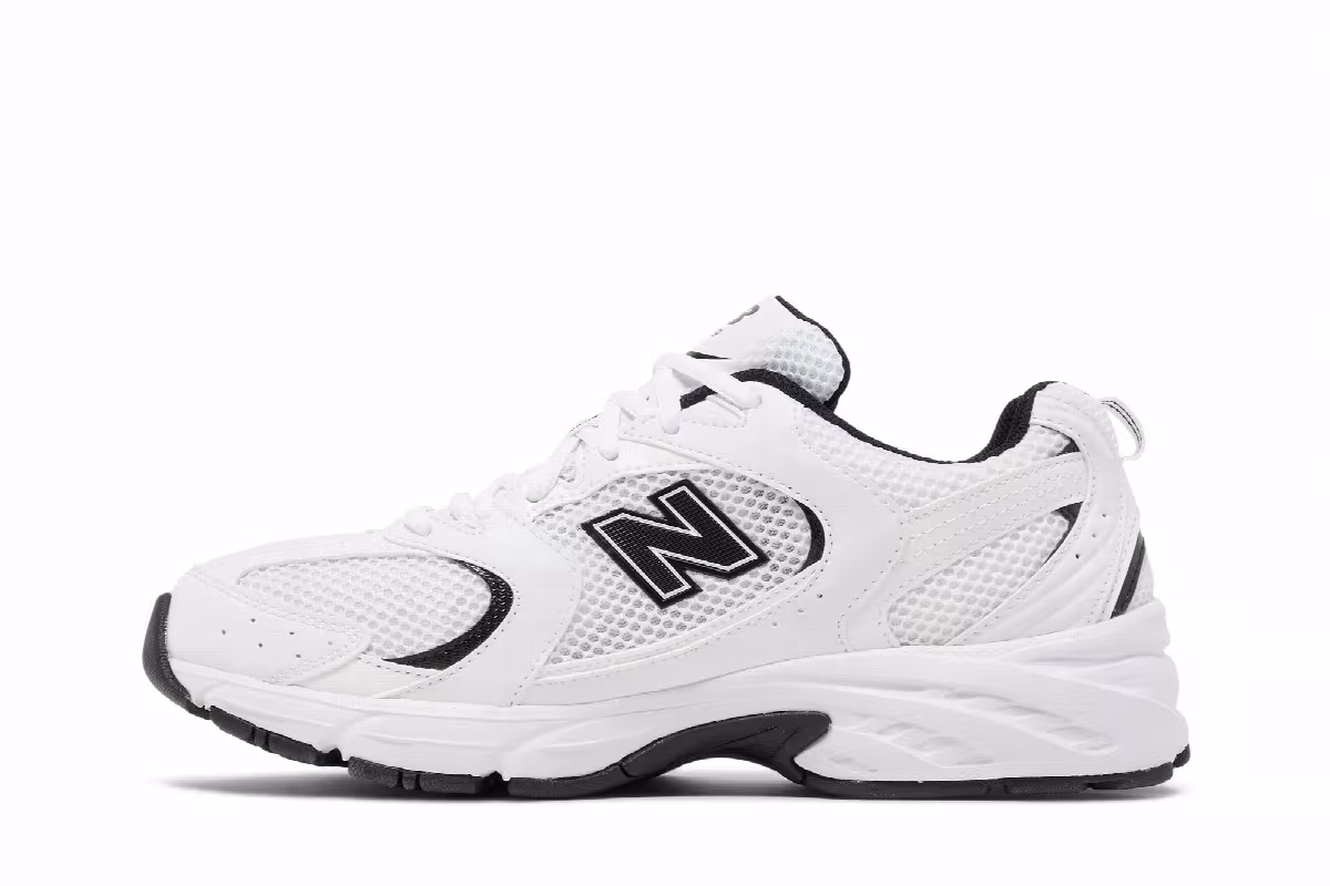 New Balance 530 White Black, view 4