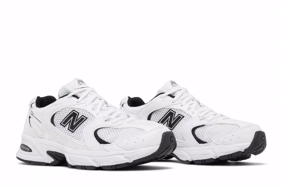 New Balance 530 White Black, view 9