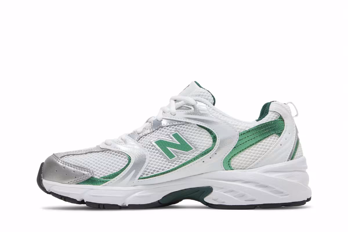 New Balance 530 White Nightwatch Green, view 4