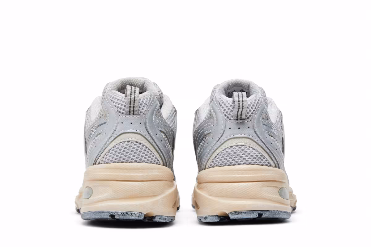 New Balance 530 Silver Moonbeam Distressed, view 7
