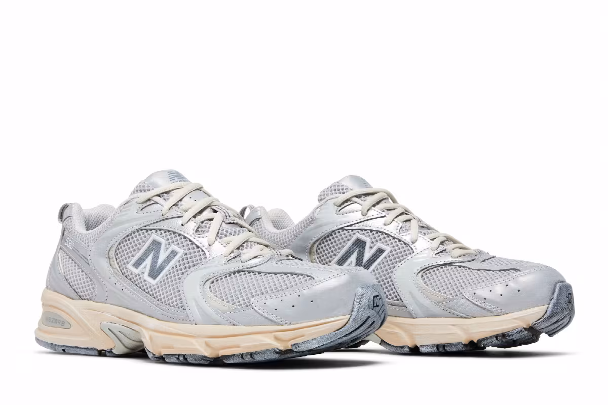 New Balance 530 Silver Moonbeam Distressed, view 9