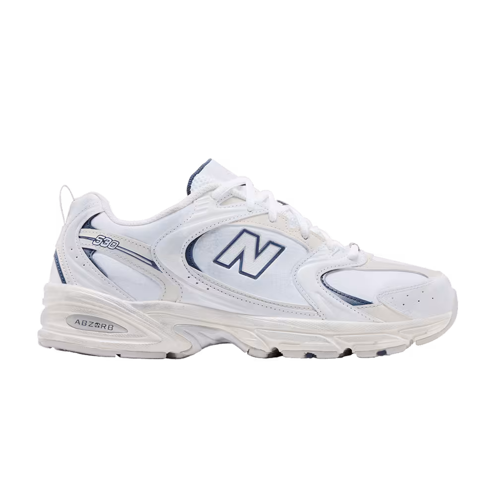 New Balance 530 Linen Fog Overcast Distressed