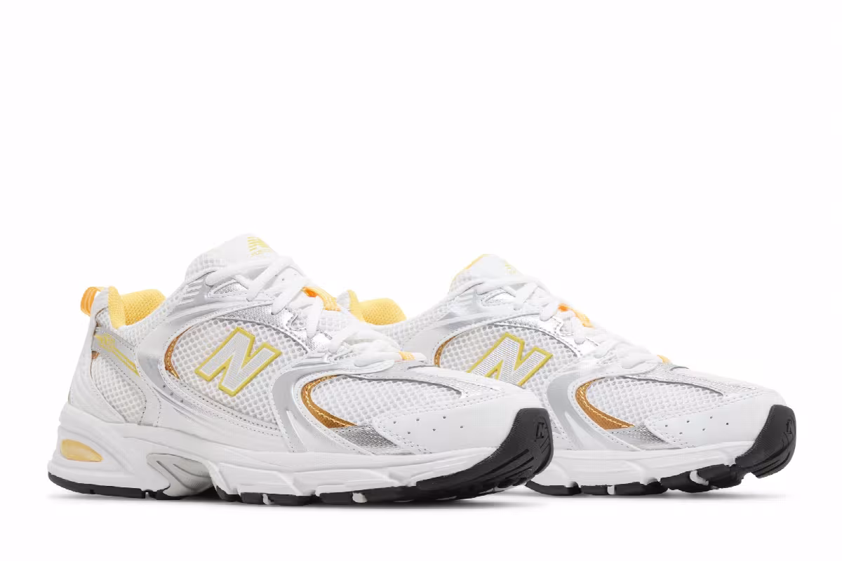 New Balance 530 White Vibrant Apricot, view 9