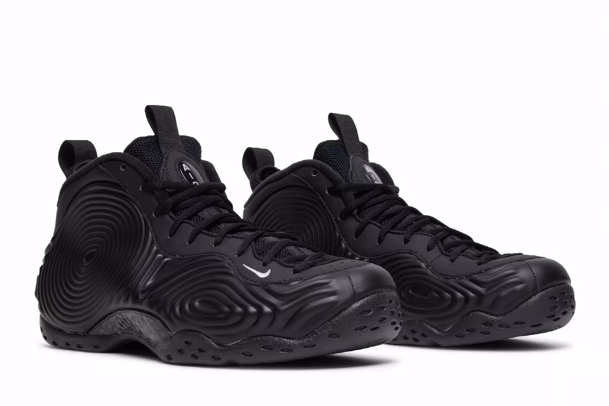 Comme des Garçons Homme Plus x Nike Air Foamposite One Black, view 9