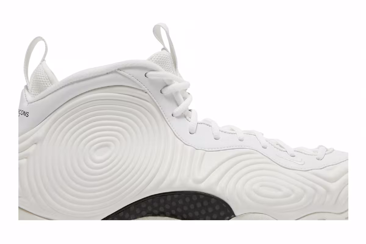 Comme des Garçons Homme Plus x Nike Air Foamposite One White, view 3