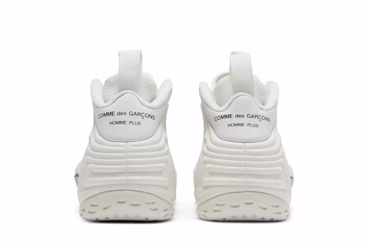 Comme des Garçons Homme Plus x Nike Air Foamposite One White, view 7