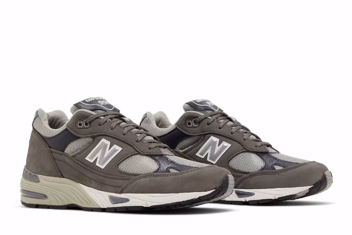 New Balance 991 Made in England Castlerock Navy, view 9
