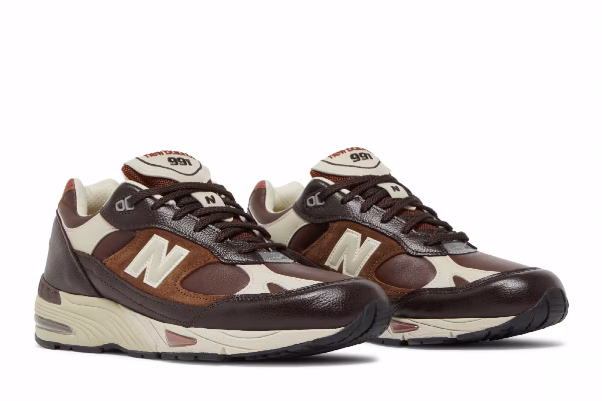 New Balance 991 Made in England French Roast, view 9