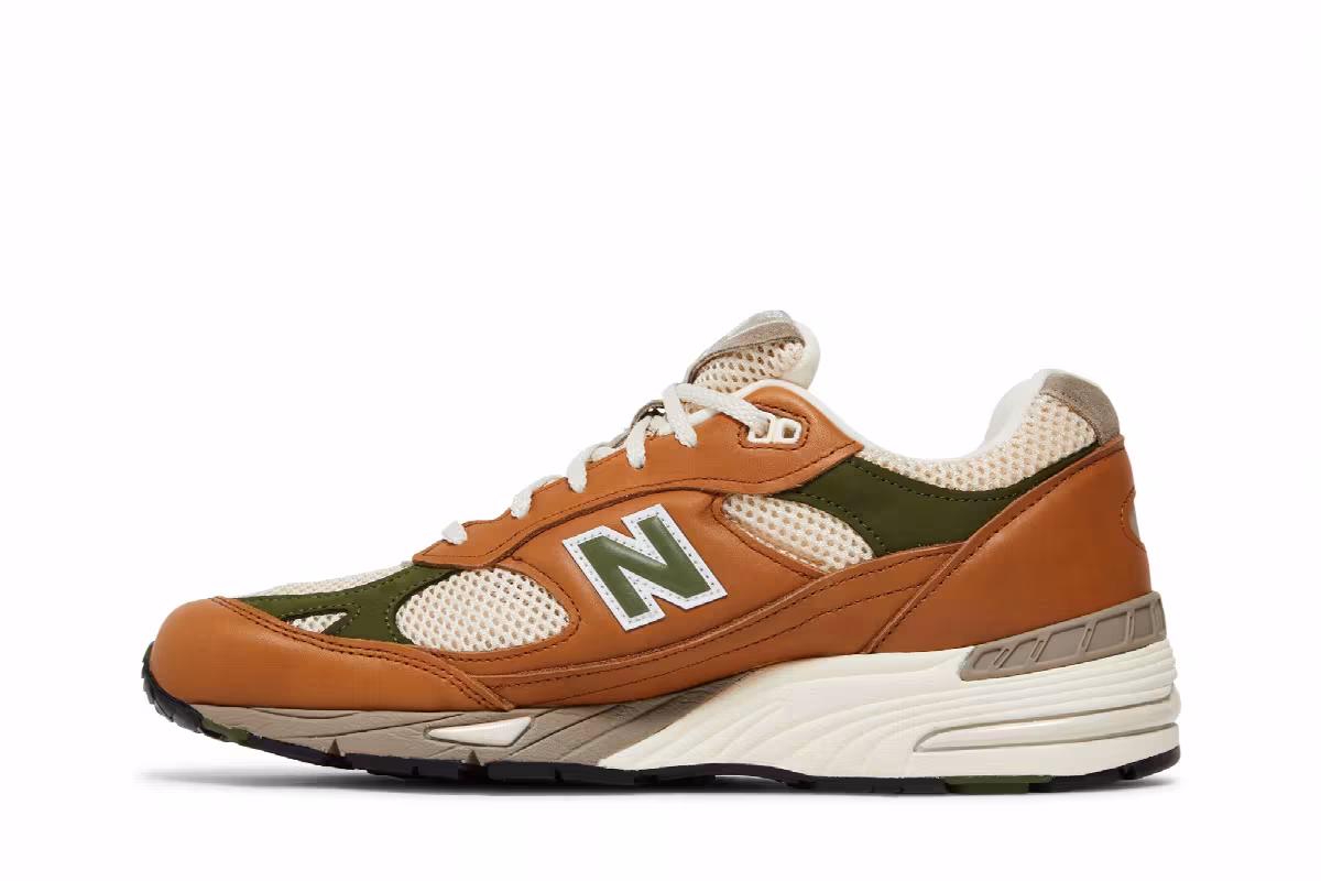 Aimé Leon Dore x New Balance 991 Made in England Tan, view 4