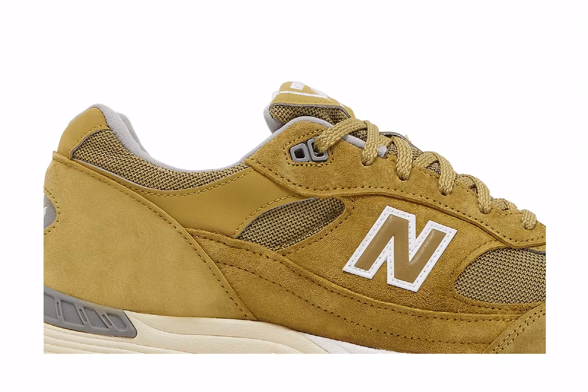 New Balance 991 Made in England Green White, view 3