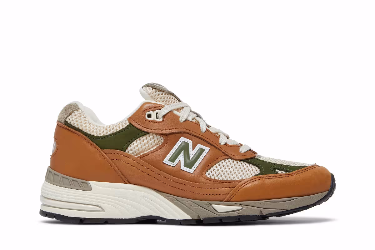 Aimé Leon Dore x New Balance Women's 991 Made in England Tan, view 2