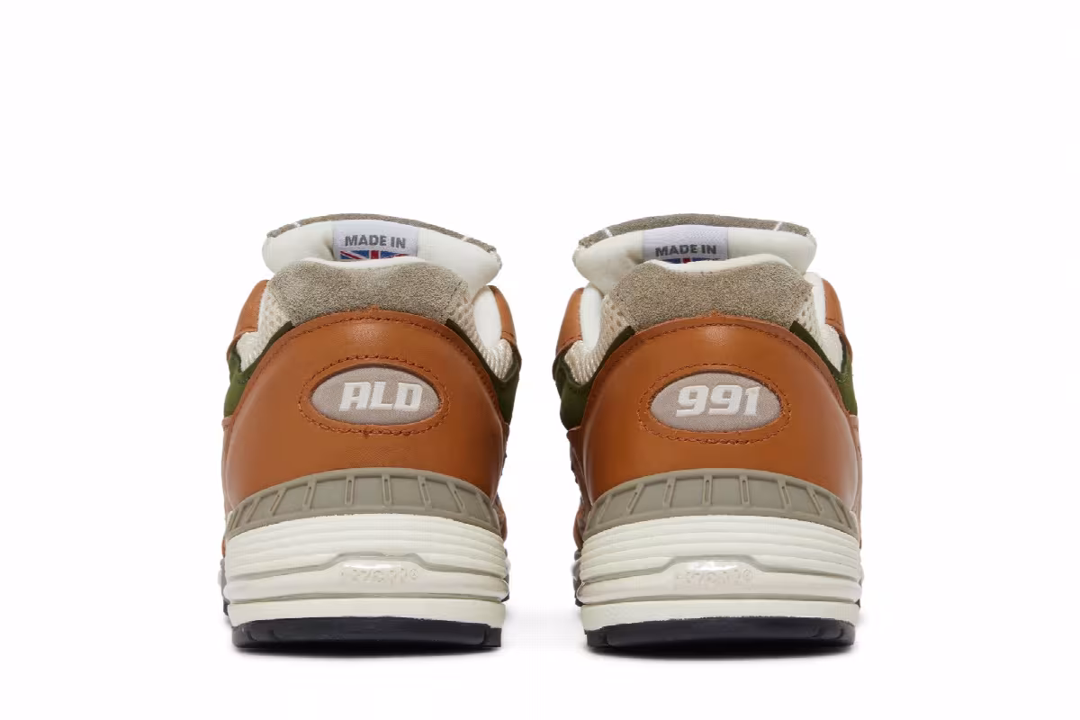 Aimé Leon Dore x New Balance Women's 991 Made in England Tan, view 7