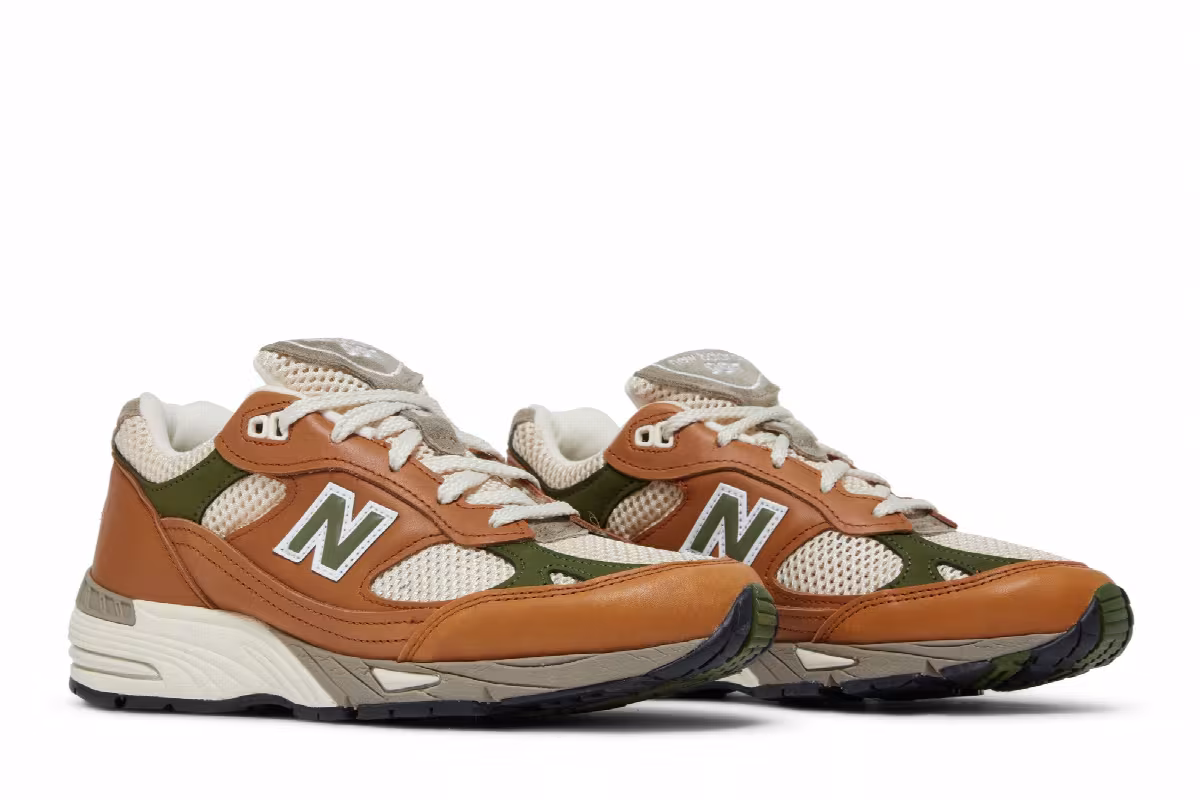Aimé Leon Dore x New Balance Women's 991 Made in England Tan, view 9