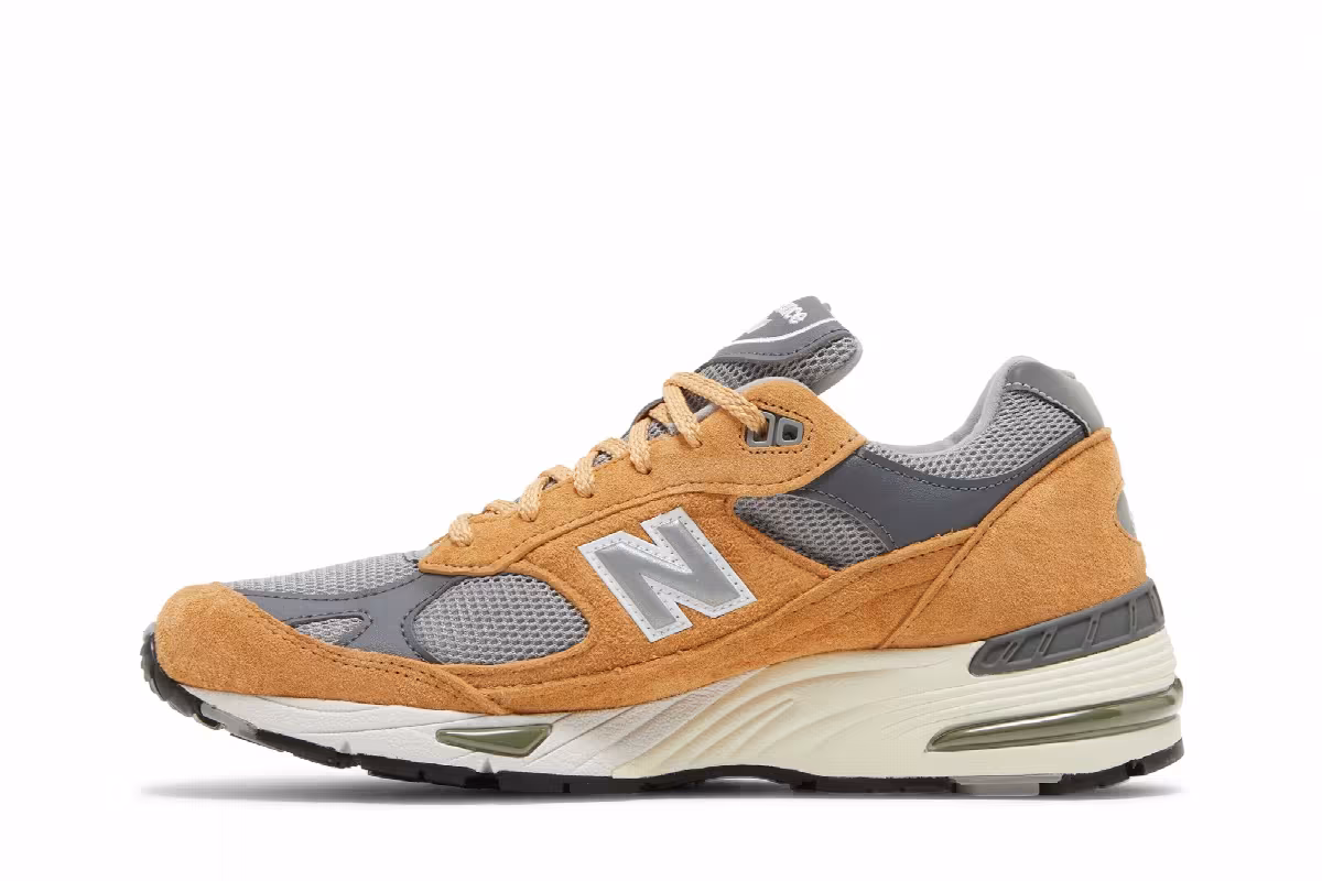 New Balance 991 Made in England Tan Grey, view 4