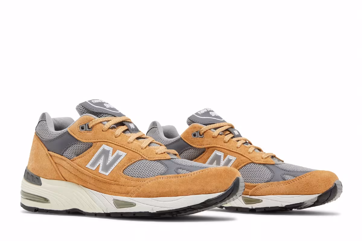 New Balance 991 Made in England Tan Grey, view 9