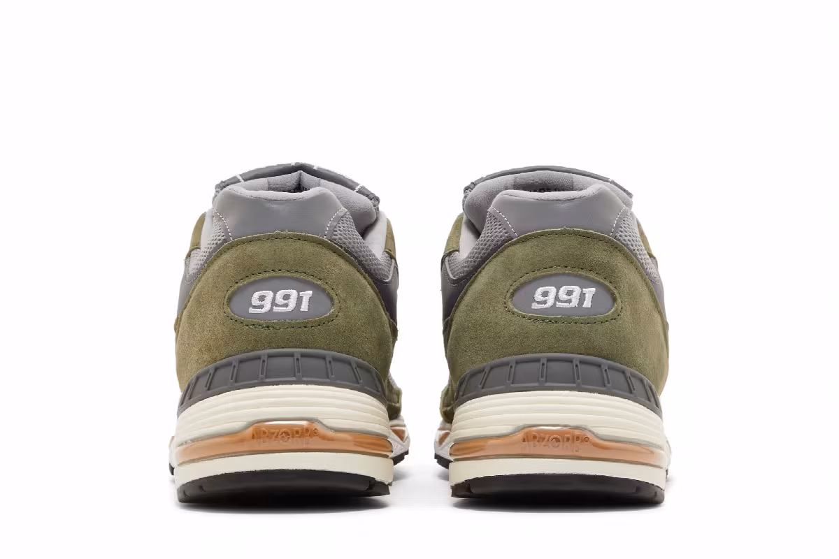 New Balance 991 Made in England Green Grey, view 7