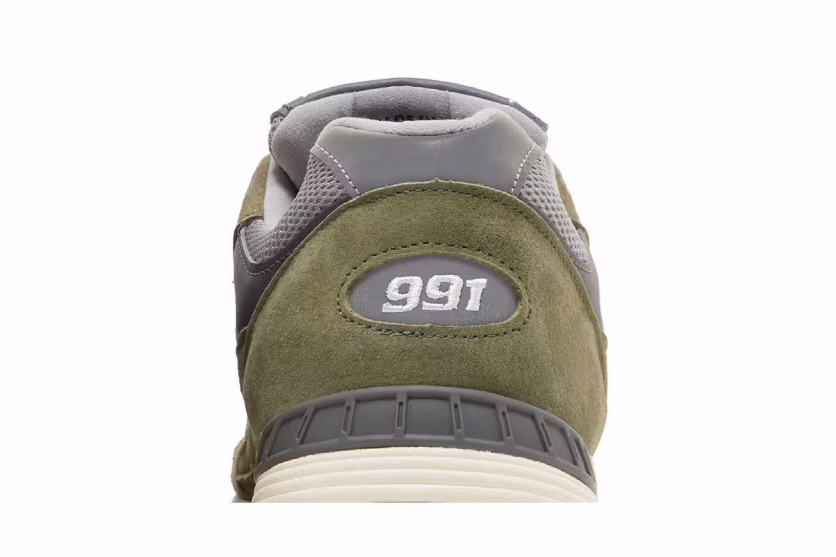 New Balance 991 Made in England Green Grey, view 8