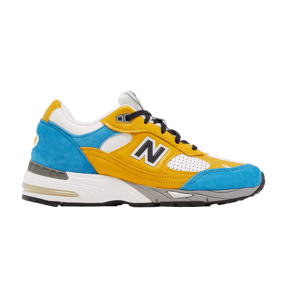 Sneakersnstuff x New Balance Women's 991 Made in England Blue Yellow