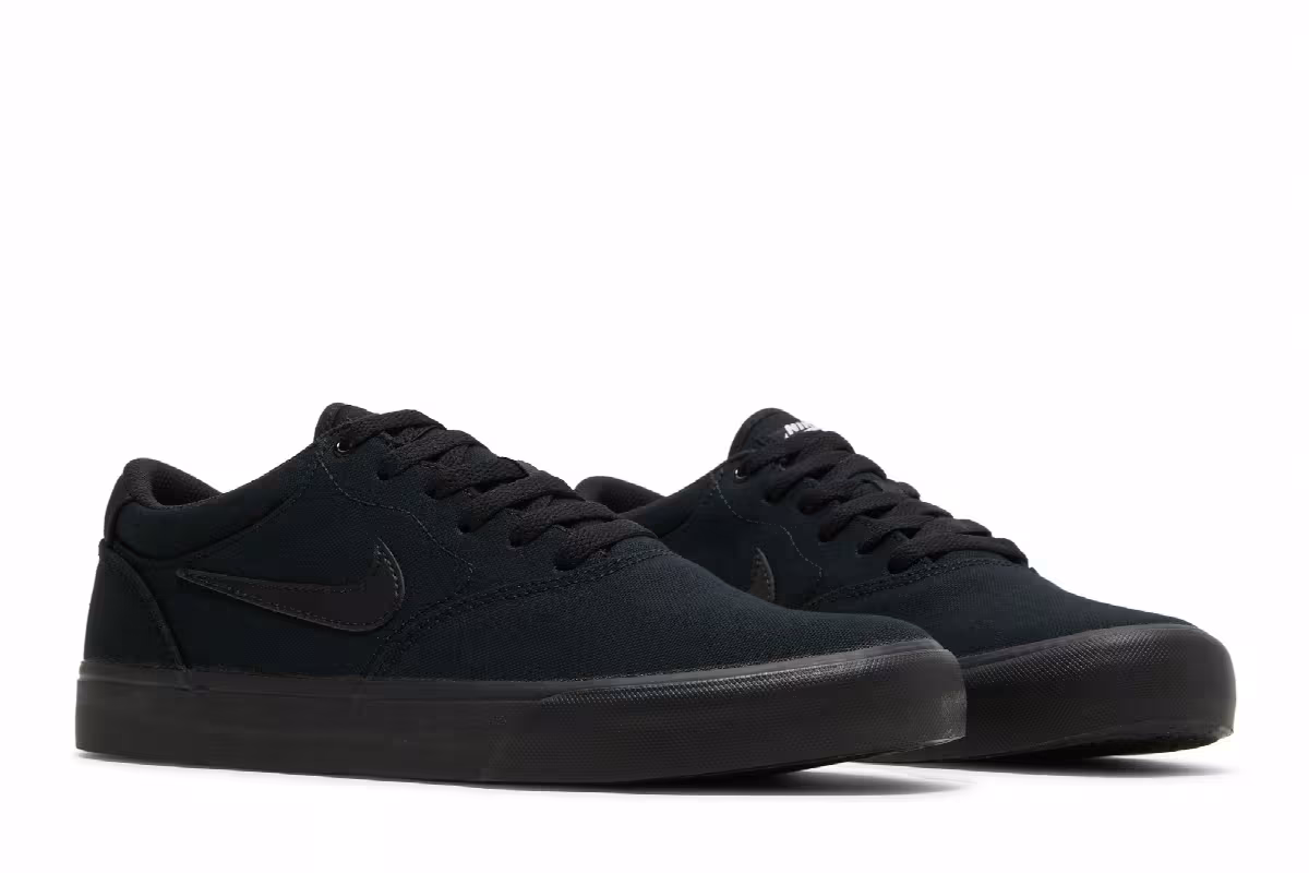 Nike Chron 2 Canvas SB Triple Black, view 9