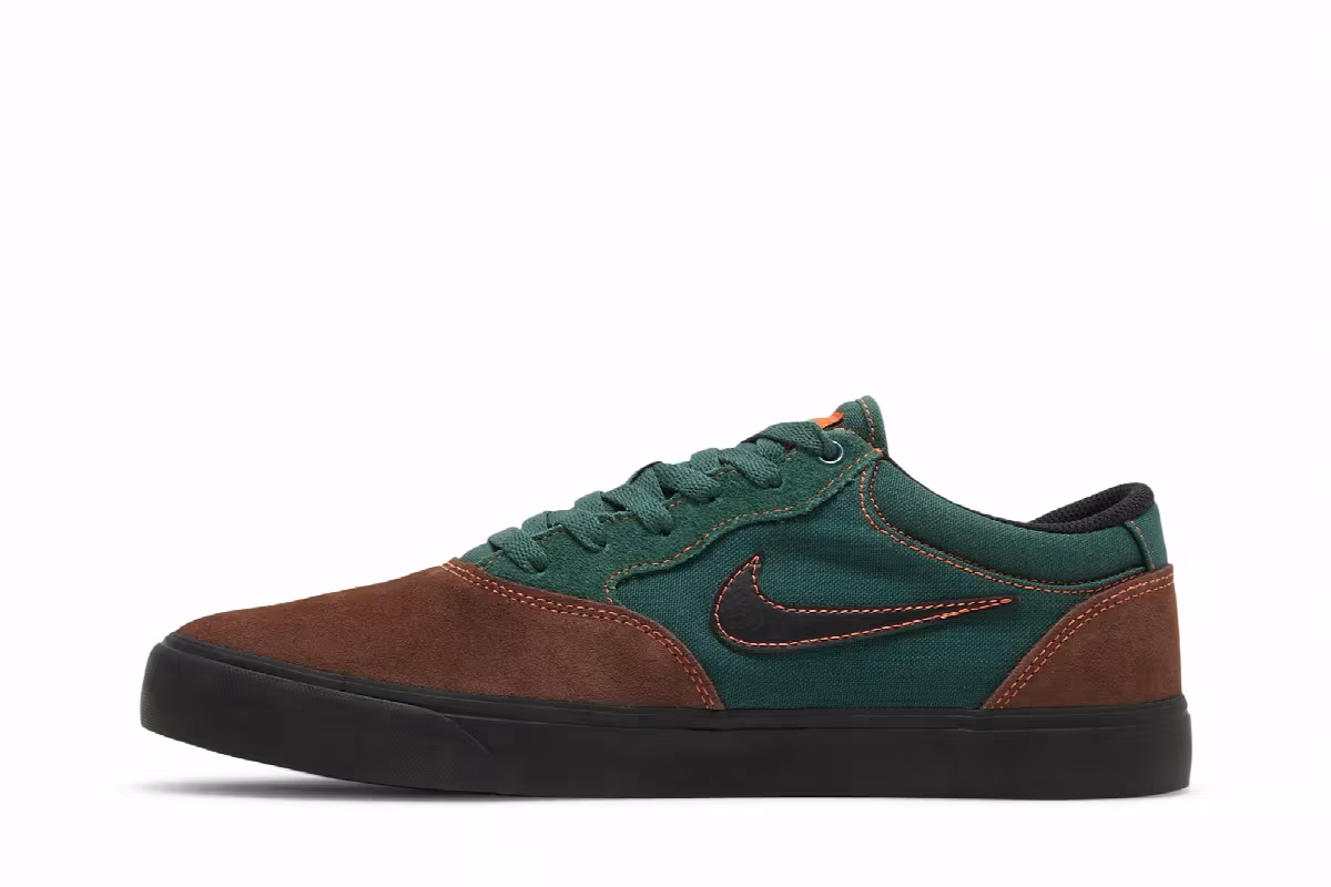 Nike Chron 2 SB Light Chocolate Noble Green, view 4
