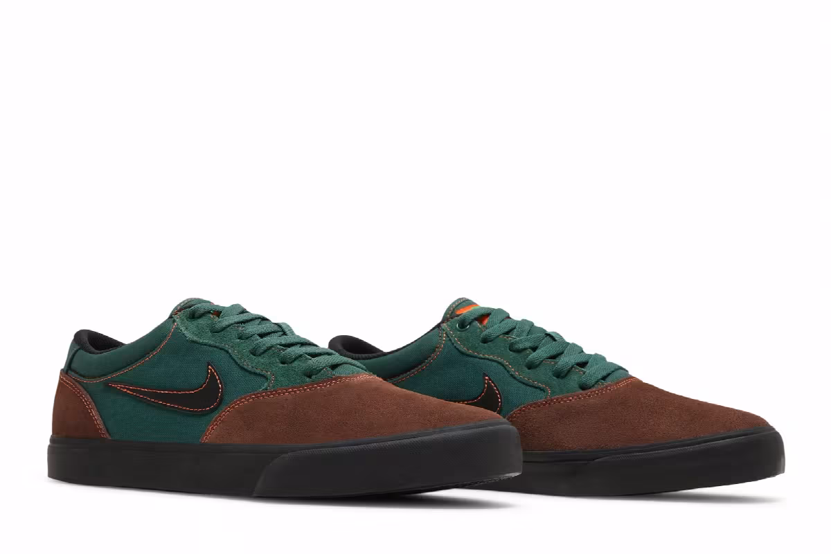 Nike Chron 2 SB Light Chocolate Noble Green, view 9