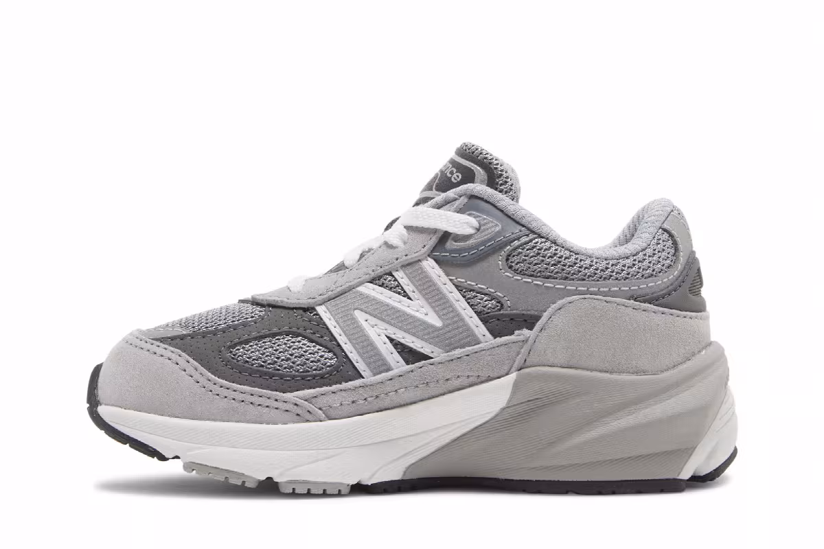 New Balance 990v6 Toddler Castlerock, view 4