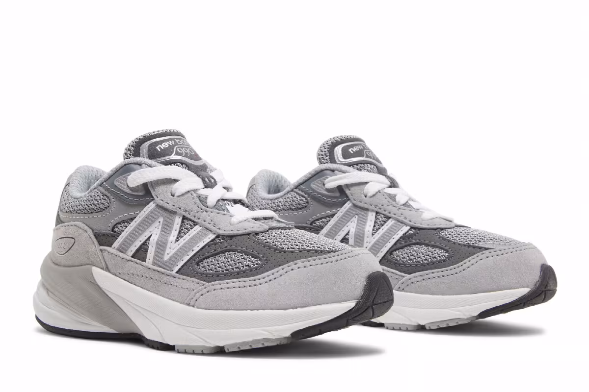 New Balance 990v6 Toddler Castlerock, view 9