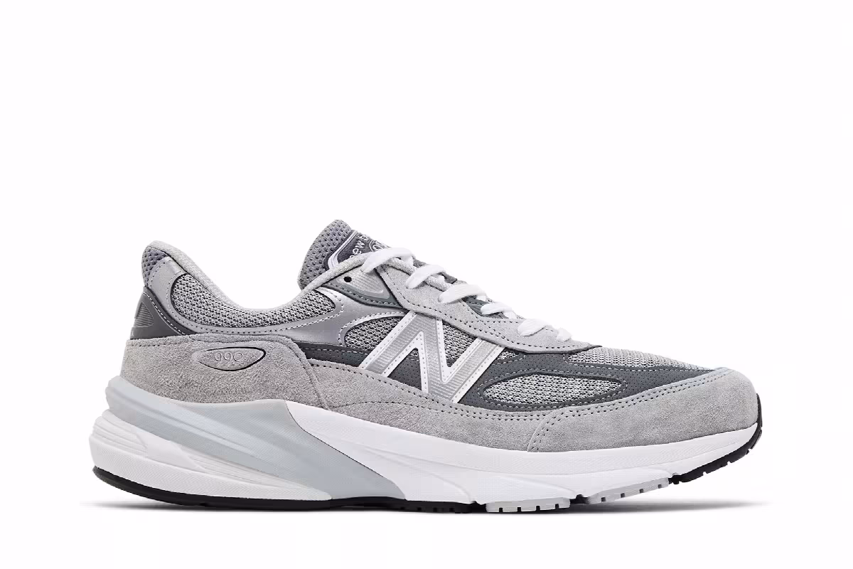 New Balance 990v6 Made in USA B Wide Castlerock, view 2