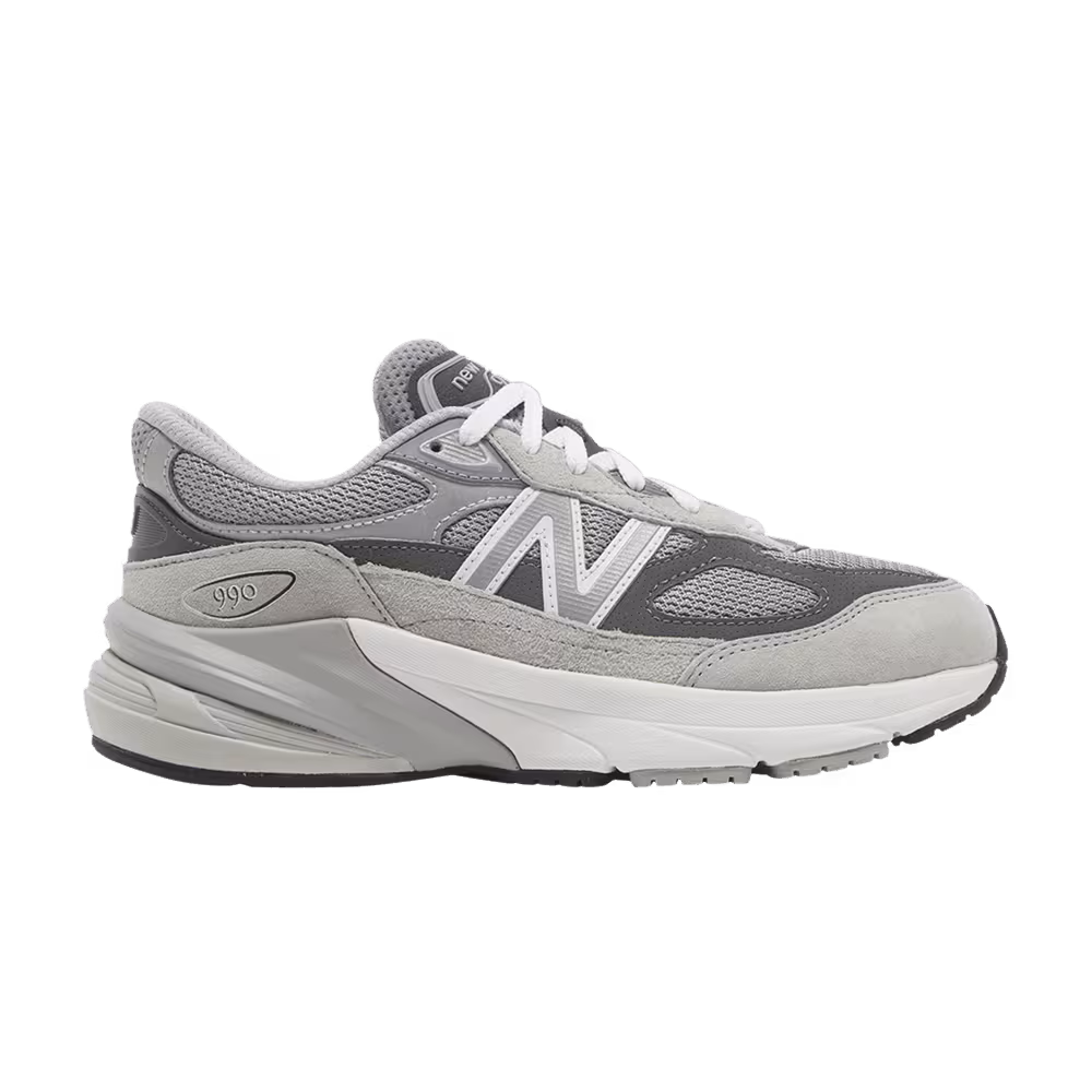 New Balance 990v6 Big Kid Wide Castlerock