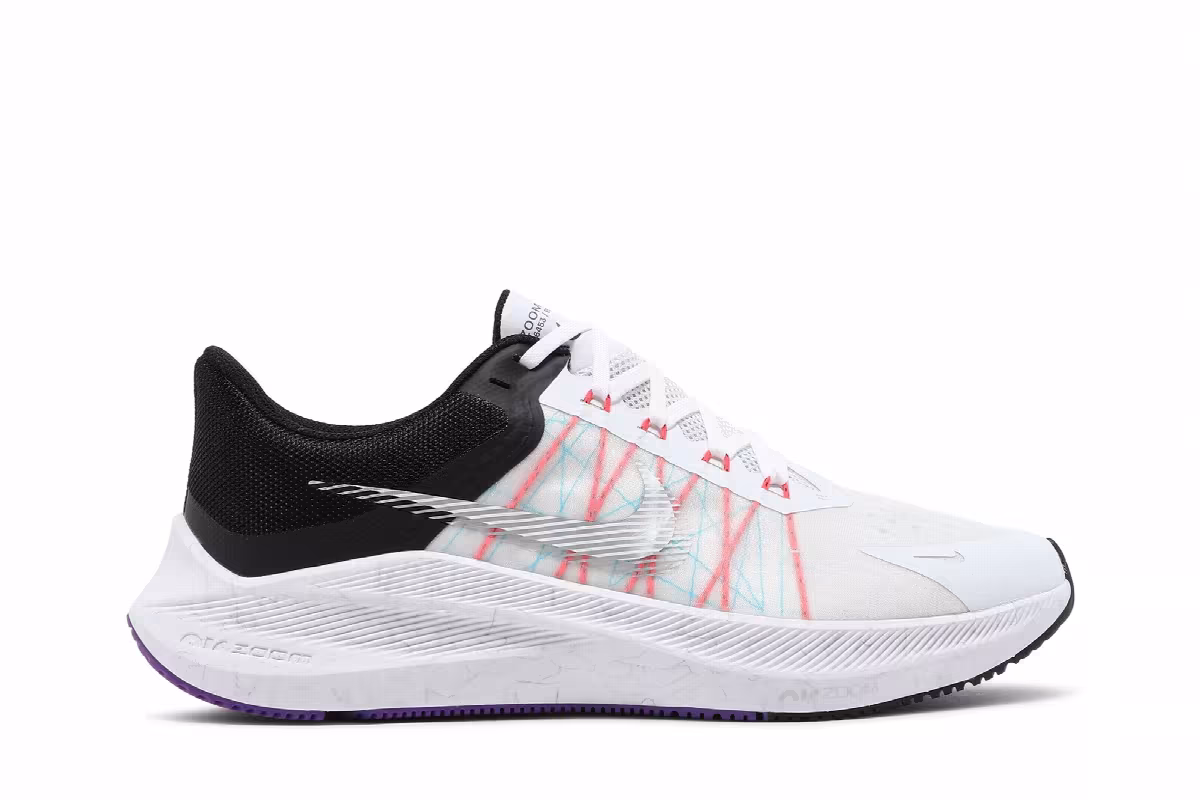 Nike Winflo 8 White Flash Crimson, view 2