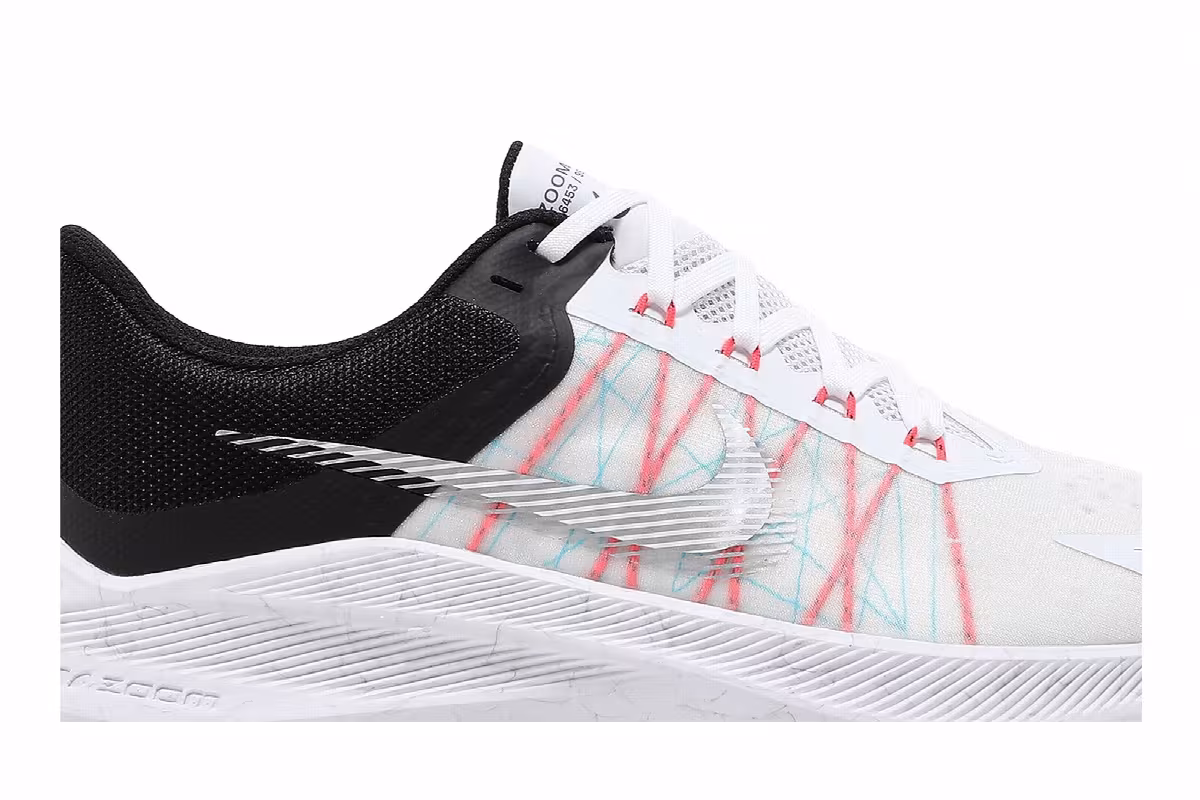 Nike Winflo 8 White Flash Crimson, view 3